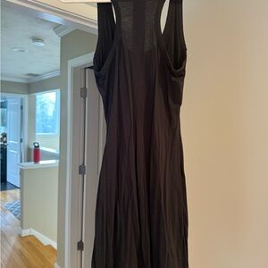 Bobi Black Ribbed Halter Sheath Mini Dress